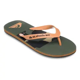 Quiksilver: Коричневые шлёпанцы 