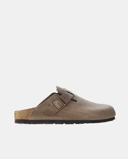 Birkenstock: Коричневые сабо  Boston