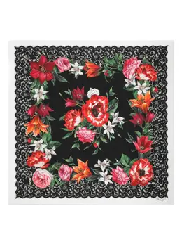 Dolce & Gabbana: Шарф с растительным принтом 