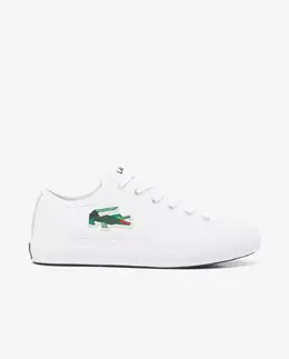 Lacoste: Белые кроссовки 