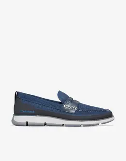 Cole Haan: Синие мокасины 