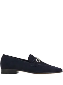 Ferragamo: Синие туфли  Gancini