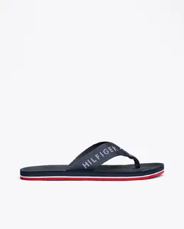 Tommy Hilfiger: Синие шлёпанцы 