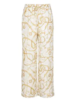 Balmain: Шёлковые брюки 