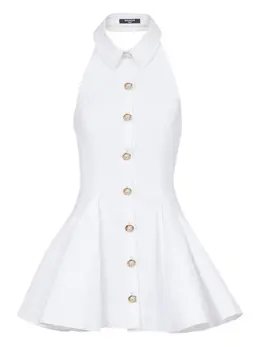 Balmain: Белое платье 