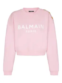 Balmain: Свитшот  Paris с принтом