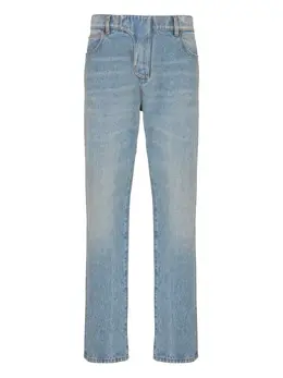 Balmain: Прямые джинсы 