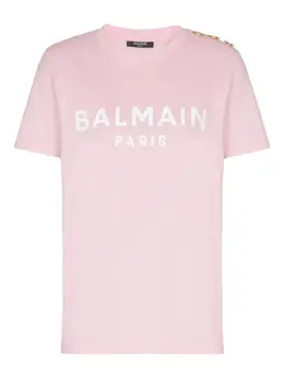 Balmain: Футболка с принтом 