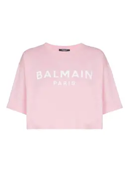Balmain: Футболка с принтом 