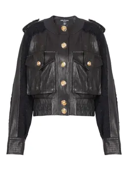 Balmain: Твидовая куртка 
