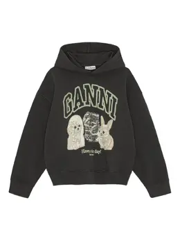 GANNI: Толстовка с принтом 