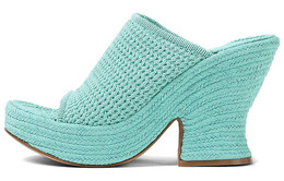 Bottega Veneta: Светлые шлёпанцы 