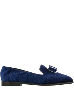 Ferragamo: Синие лоферы  Vara