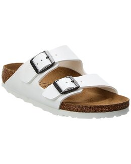 Birkenstock: Белые сандалии  Arizona Birko Flor