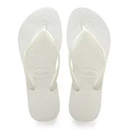 Havaianas: Белые шлёпанцы 