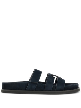 Tory Burch: Синие сандалии  Ines