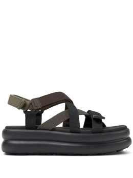 Camper: Чёрные сандалии  Pelotas