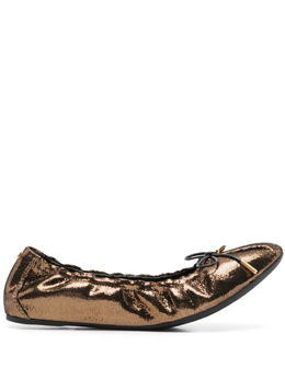 Ferragamo: Золотые балетки 