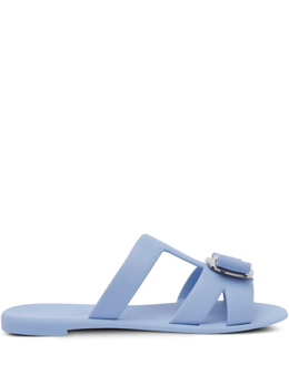 Ferragamo: Синие босоножки  Vara