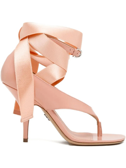 Ferragamo: Розовые сандалии 