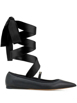 Ferragamo: Чёрные балетки 