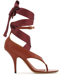 Ferragamo: Коричневые сандалии 