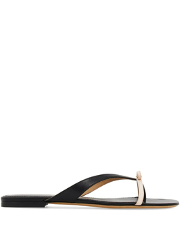 Ferragamo: Чёрные шлёпанцы 