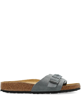 Birkenstock: Серые сандалии 