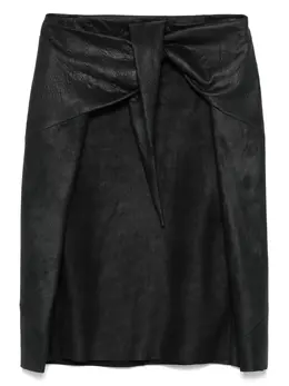 Rick Owens: Кожаная юбка 
