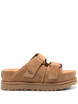 UGG: Коричневые шлёпанцы 