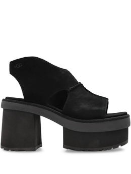 UGG: Чёрные сандалии 