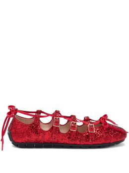 Simone Rocha: Красные балетки 