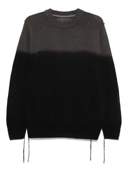 sacai: Тёмный свитер 