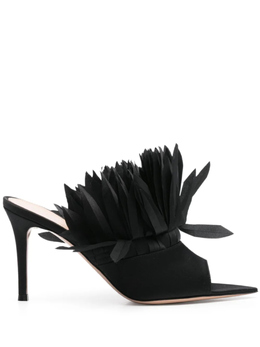 Gianvito Rossi: Чёрные сабо 