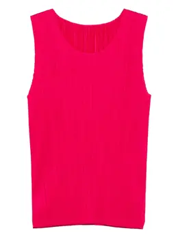 Pleats Please Issey Miyake: Розовая майка 