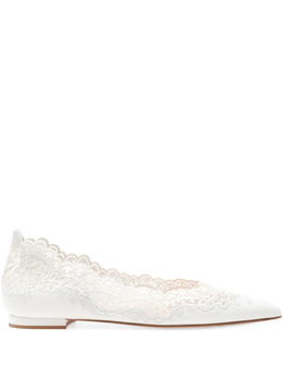 Gianvito Rossi: Белые балетки 