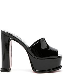 Christian Louboutin: Чёрные сабо 