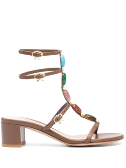 Gianvito Rossi: Коричневые босоножки 