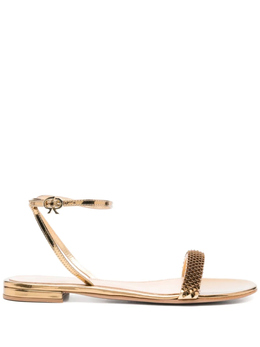 Gianvito Rossi: Золотые босоножки 