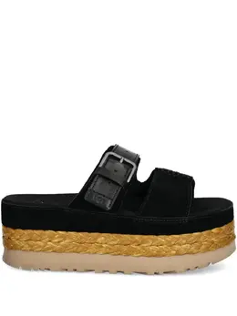 UGG: Чёрные сандалии 