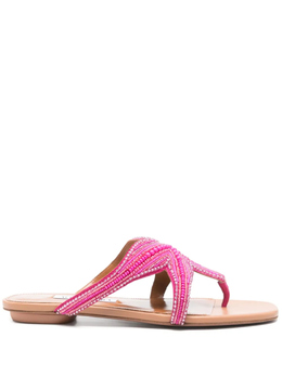 Aquazzura: Розовые сандалии 