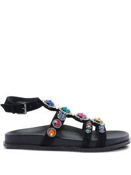 Kurt Geiger London: Чёрные сандалии 