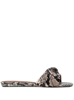 Kurt Geiger London: Коричневые сандалии 