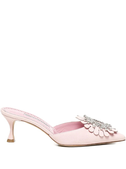 Manolo Blahnik: Розовые сабо 