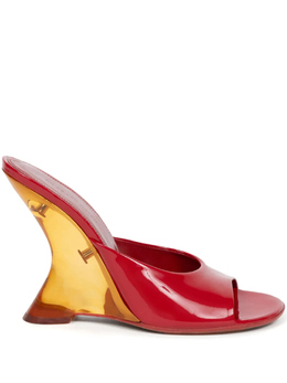 Dries Van Noten: Красные сабо 