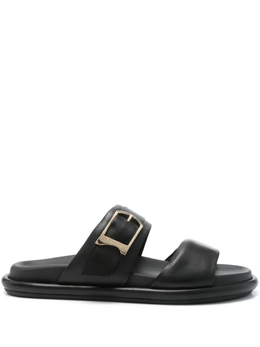 Santoni: Чёрные сандалии 