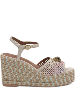 Kurt Geiger London: Серые сандалии 