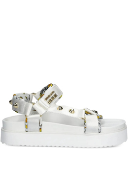Versace Jeans Couture: Белые сандалии 