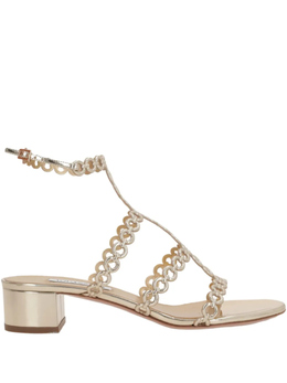 Aquazzura: Золотые сандалии 