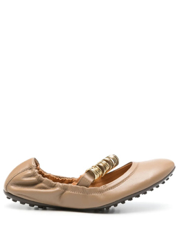 Tod's: Коричневые балетки 